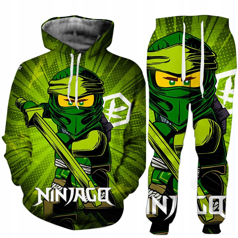 DRES 3D NINJAGO LLOYD BLUZA SPODNIE ROZMIARY WZORY