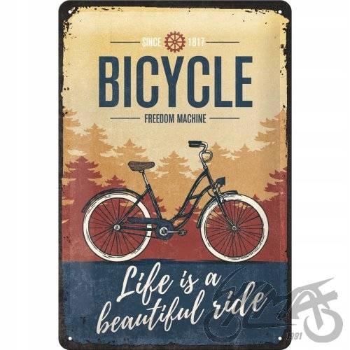 Tablica plakat 20x30 Bicycle Ride na prezent dla motocyklisty