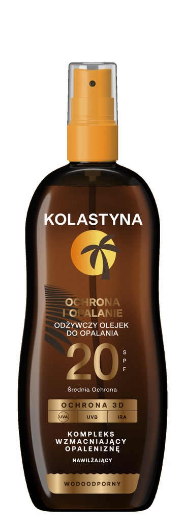 KOLASTYNA Odżywczy olejek do opalania SPF 20 150ml