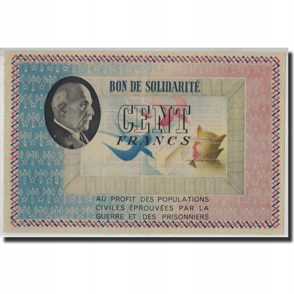 Francja, Secours National, 100 Francs, Undated (19