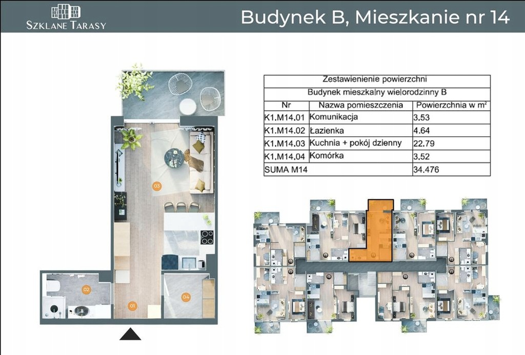 Mieszkanie, Gorlice, Gorlicki (pow.), 34 m²