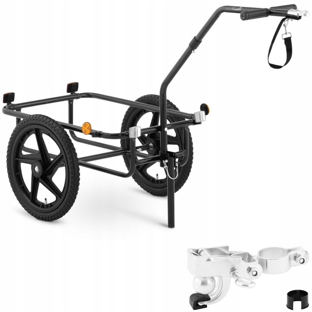 Wózek przyczepka rowerowa transportowa z odblaskam