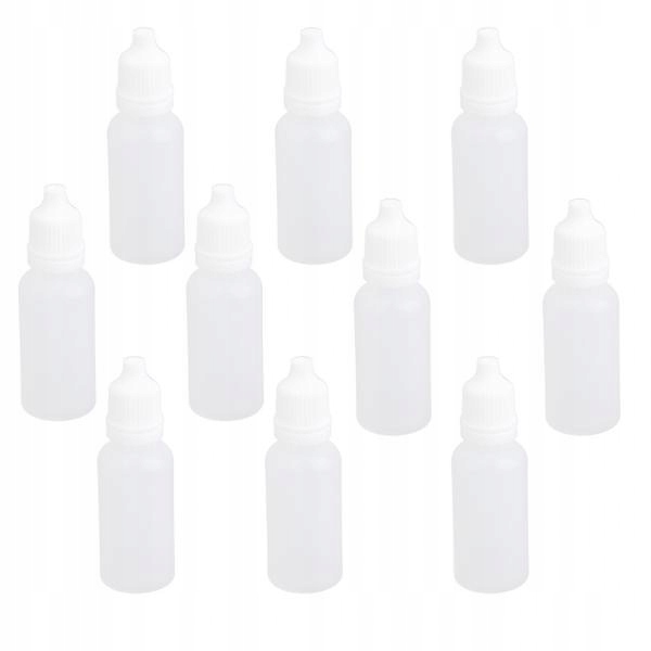 20pcs 15ml Squeezable Dropper Bottles for Eye