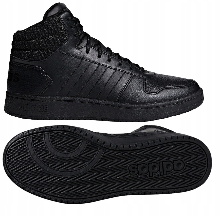 Buty ADIDAS HOOPS 2.0 Mid czarne F34809 44 2 3 7902295953 oficjalne archiwum Allegro