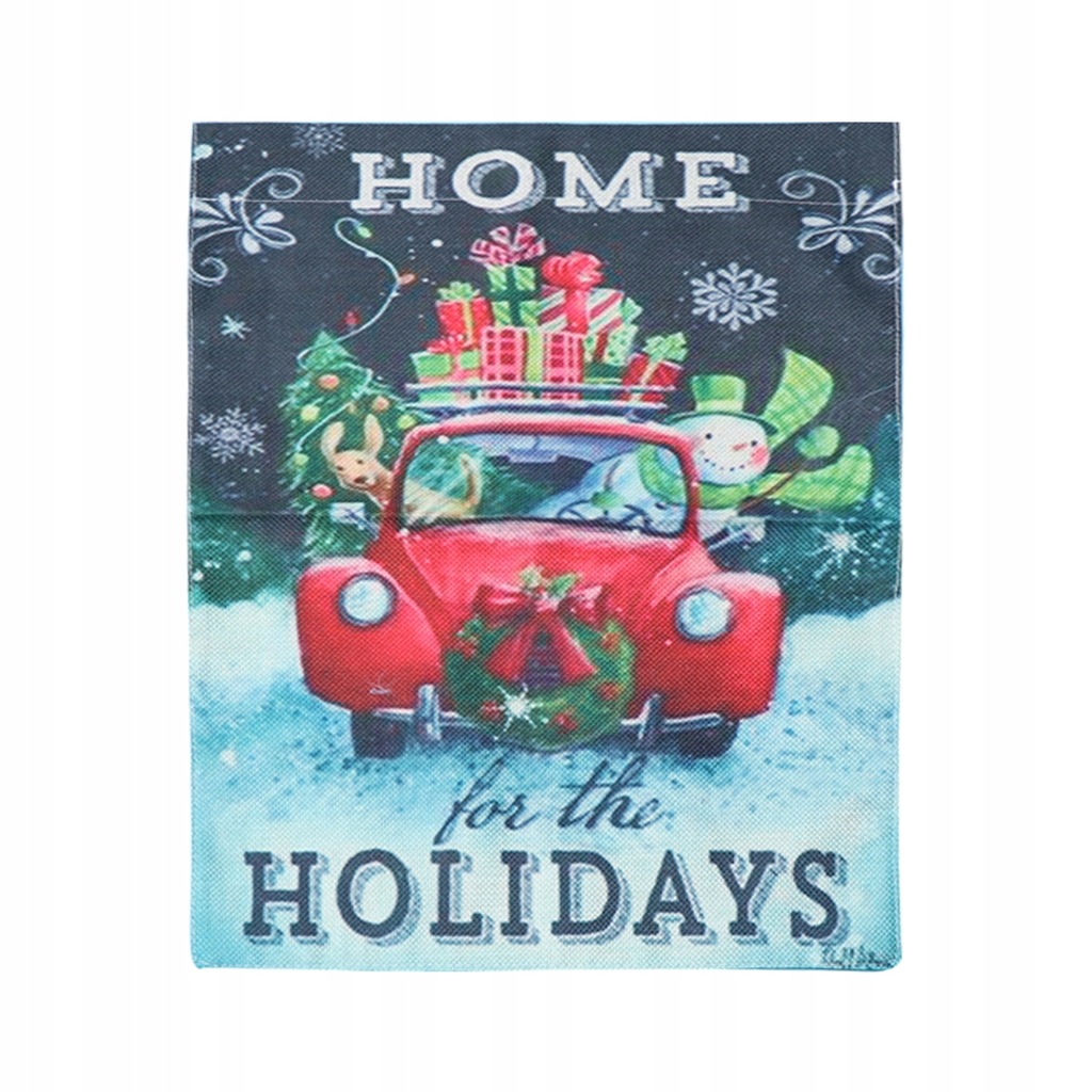 Christmas House Flags Decorations Linen Garden