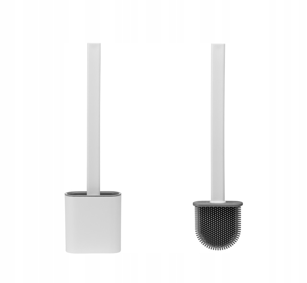 Silikonowa szczotka toaletowa TPR do WC giętka końcówka myjąca