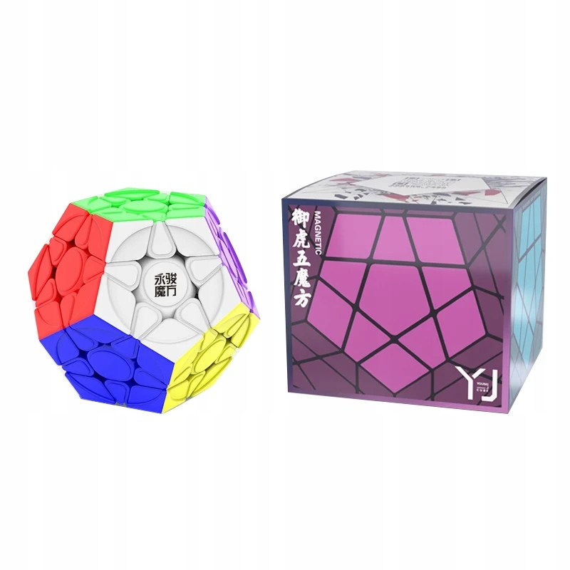YJ Yuhu Megaminx V2 M Magnetic Magic Speed Cube Stickerless Professional
