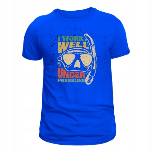 Under Pressure Męski T-shirt Niebieski M