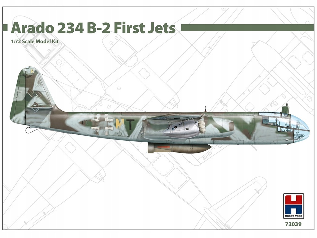 Samolot Arado Ar 234 B-2 First 72039 Hobby 2000