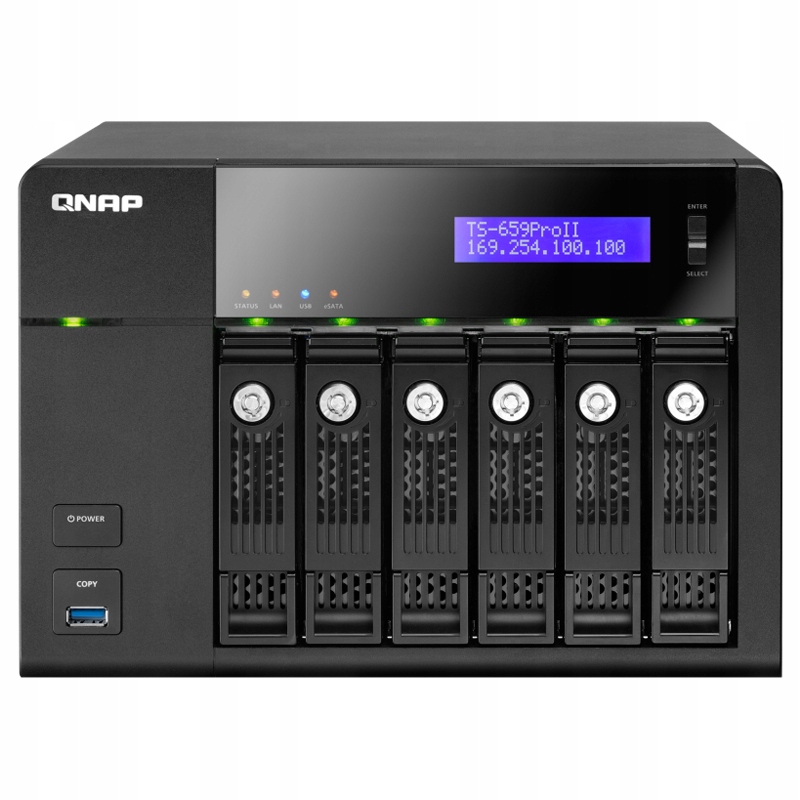 QNAP TS-659 PRO II 1.8GHz Dual-core 1GB RAM NAS