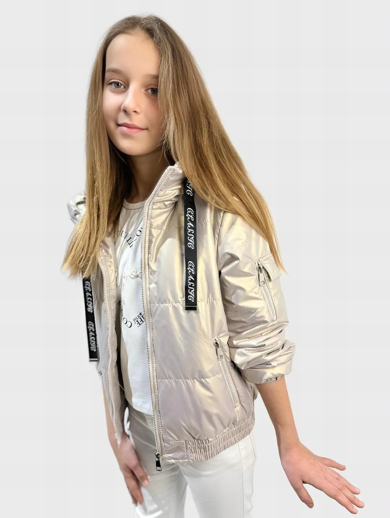 KURTKA WIOSENNA DOLCE&VANNI 158 Beżowy DLA DZIEWCZYNKI