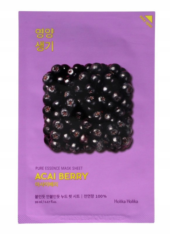 Holika Holika Pure Essence Mask Sheet-Acaiberry 1szt