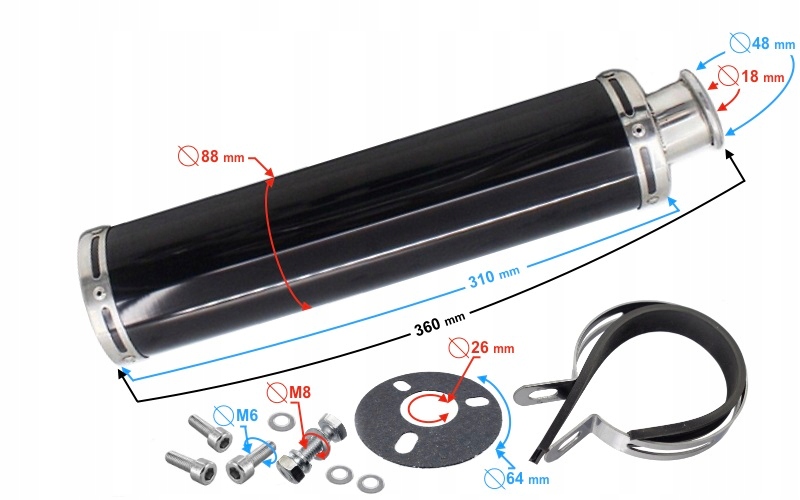 Купить Тюнинг глушителя скутера 4T GY6 50 Zipp Romet: отзывы, фото, характеристики в интерне-магазине Aredi.ru