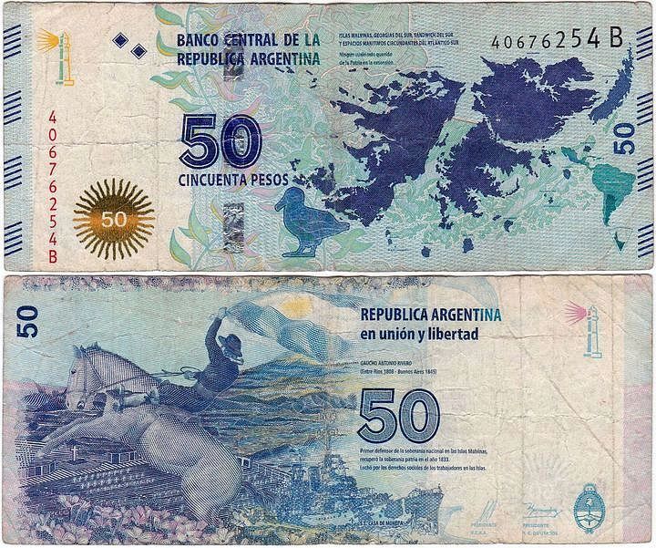 Argentyna, 50 Pesos (2015), Ser. B, P. 362a