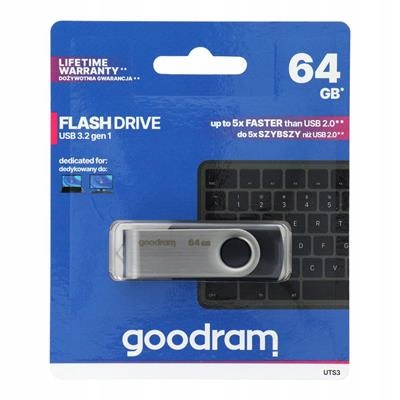 Pamięć Przenośna typu pendrive GOODRAM UTS3 64GB USB 3.2