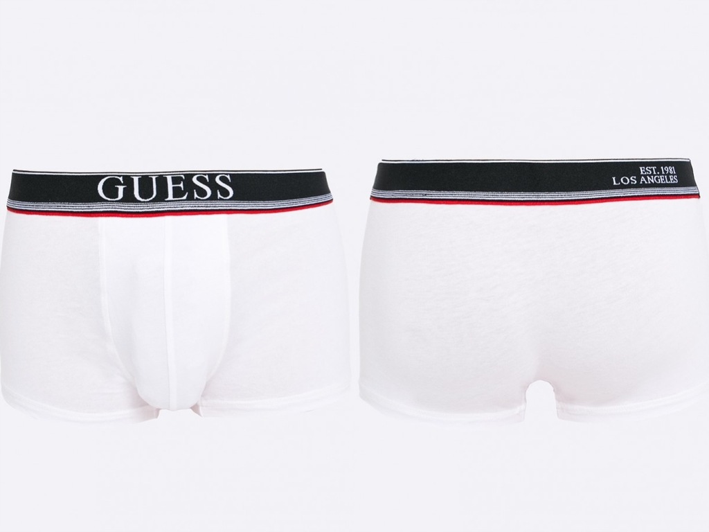 Guess Jeans - Białe Bokserki 2-pack XL