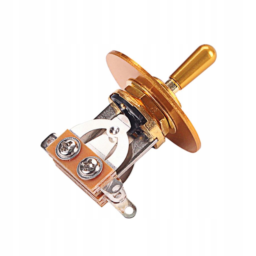 Durable Electric Guitar Copper Switch + Alloy Rhythm Treble Ring Golden