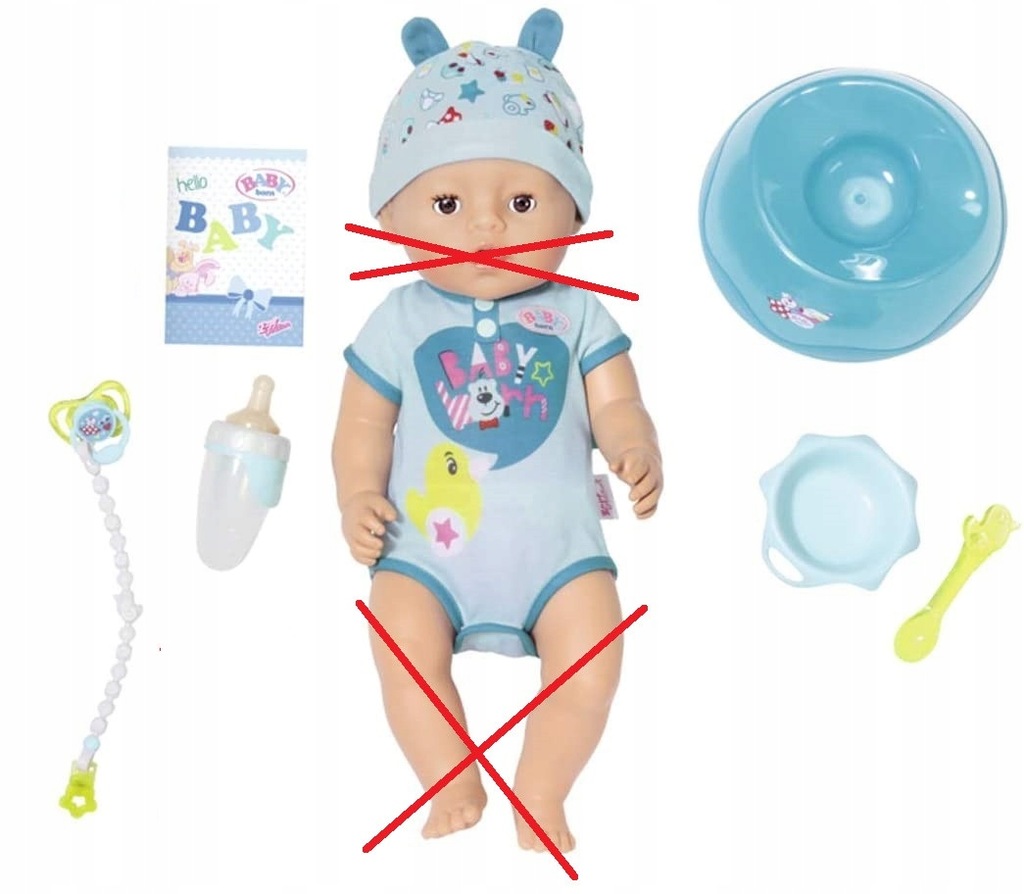 OUTLET Akcesoria Ubranko dla Baby Born Soft Touch Chłopiec