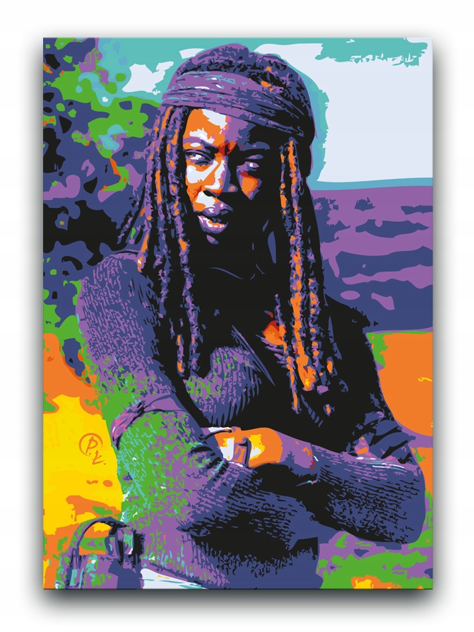 Walking Dead OBRAZ 80x60 canvas Michonne