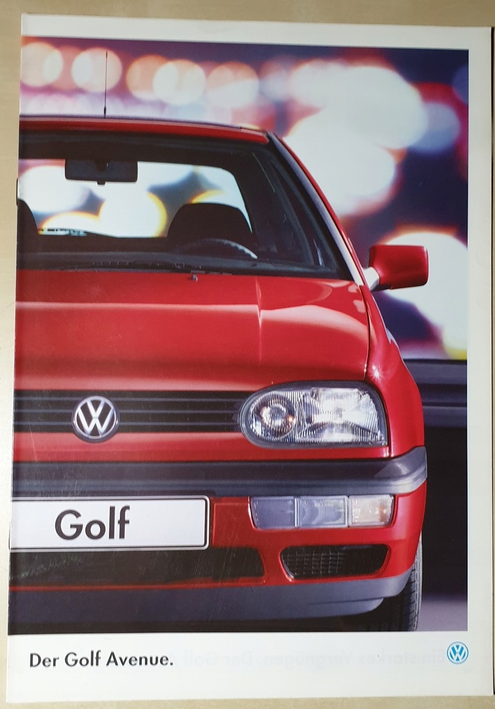Prospekt Volkswagen Golf Avenue - 1995