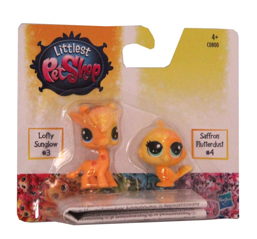 2 figurki Littlest Pet Shop nowe żyrafa papuga