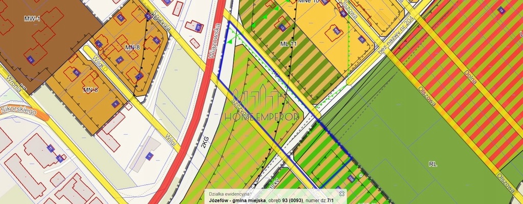 Działka, Józefów, Otwocki (pow.), 8611 m²