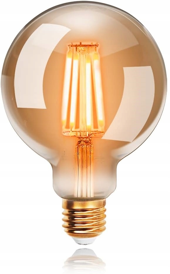 Żarówka ozdobna LED E27 Edison G125 2200K ciepła 6W 125x175mm