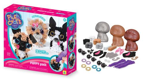 3D Pieski PLUSHCRAFT STWÓRZ Zwierzątka 4654 zabawa