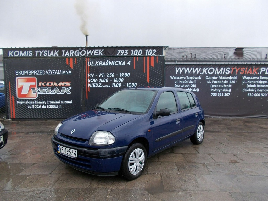 Renault Clio 1.2 Benzyna, 2000 rok KOMIS TYSIAK 9014193233