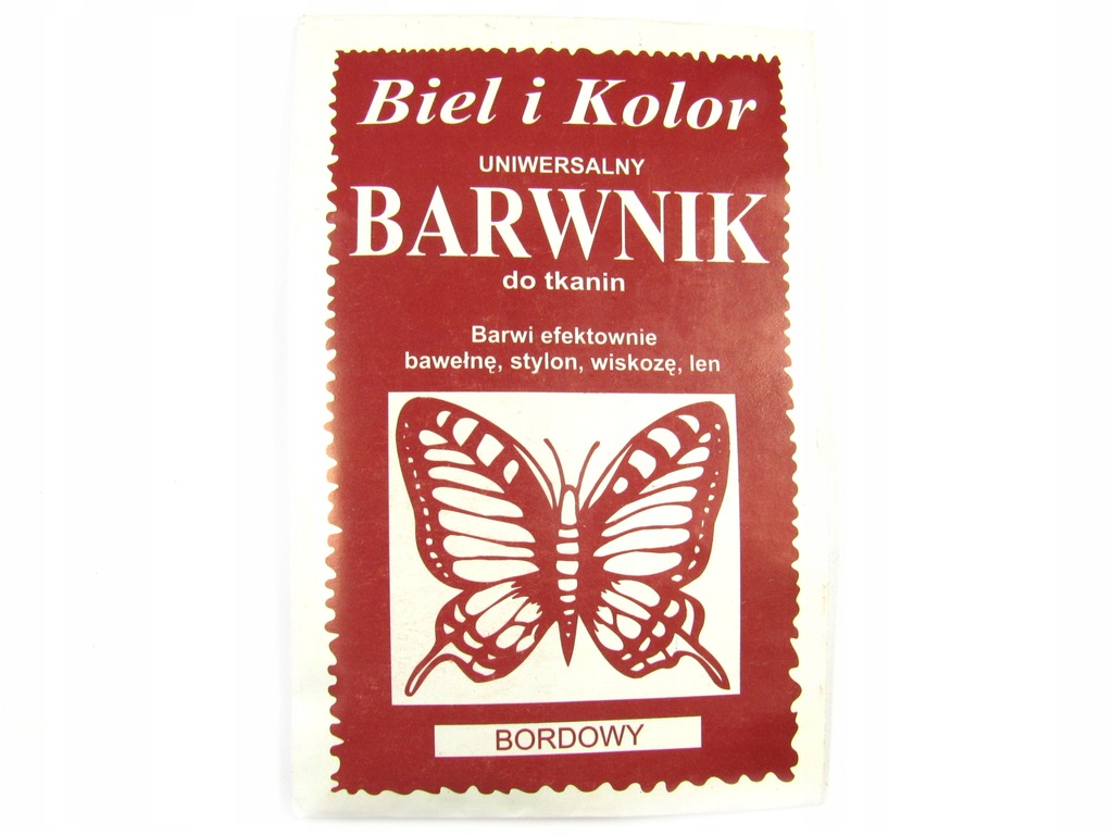 UNIWERSALNY BARWNIK DO TKANIN 10g BORDOWY