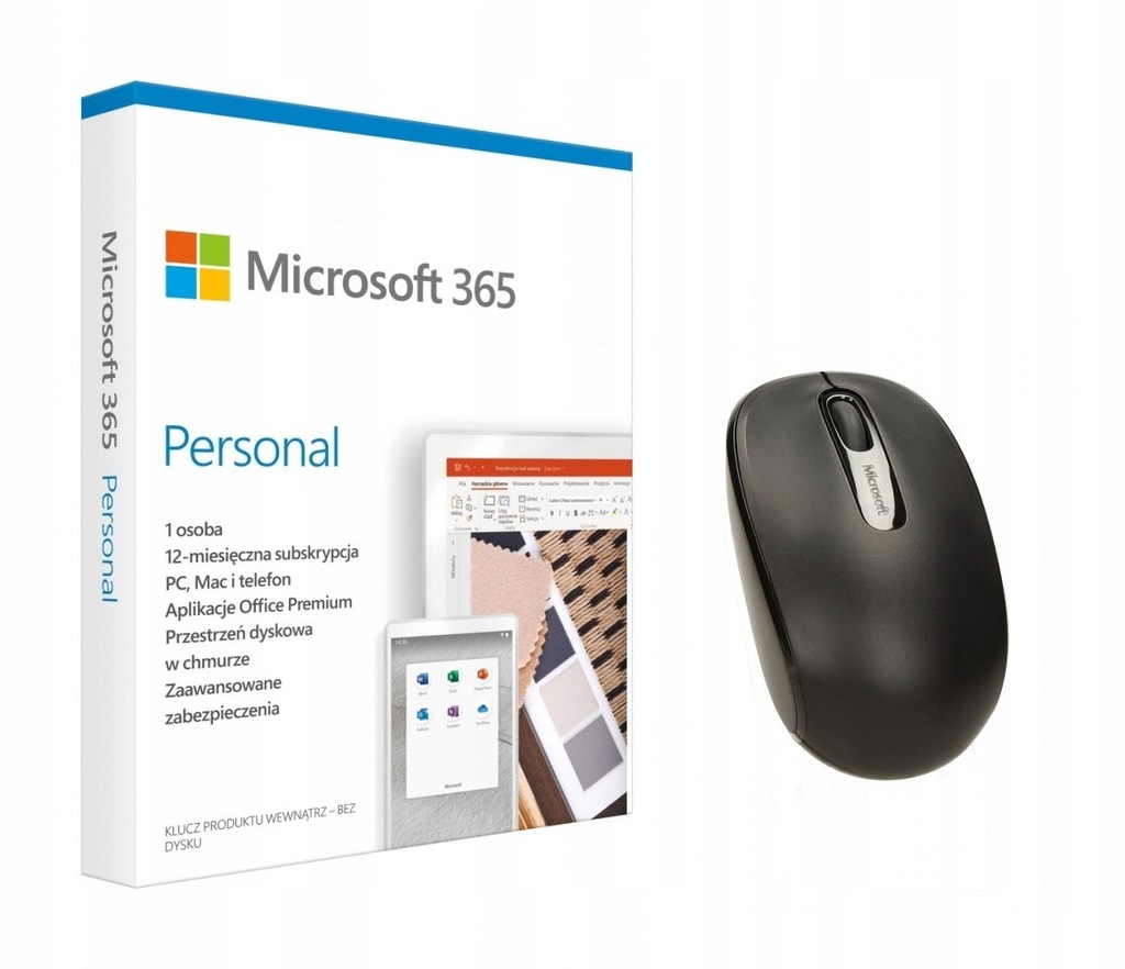 Купить Комплект Microsoft 365 Personal Polish на один год + мышь: отзывы, фото, характеристики в интерне-магазине Aredi.ru