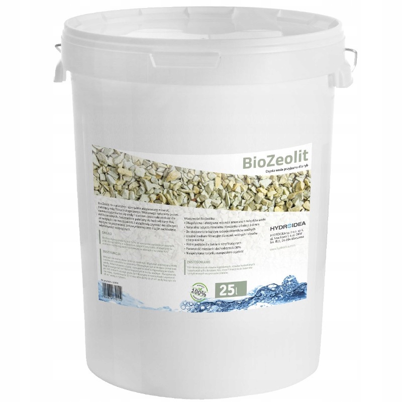 HYDROIDEA BIOZEOLIT 25L - ABSORBENT ZWIĄZKÓW AZOTU