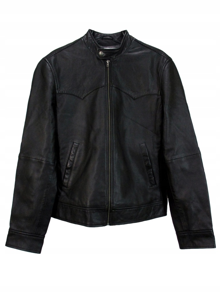 Męska kurtka skórzana Wrangler Leather Biker r.XL