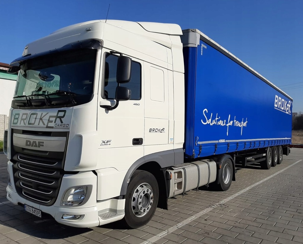 Ciagnik DAF XF 460 SC 2016 naczepa Koegel ZESTAW