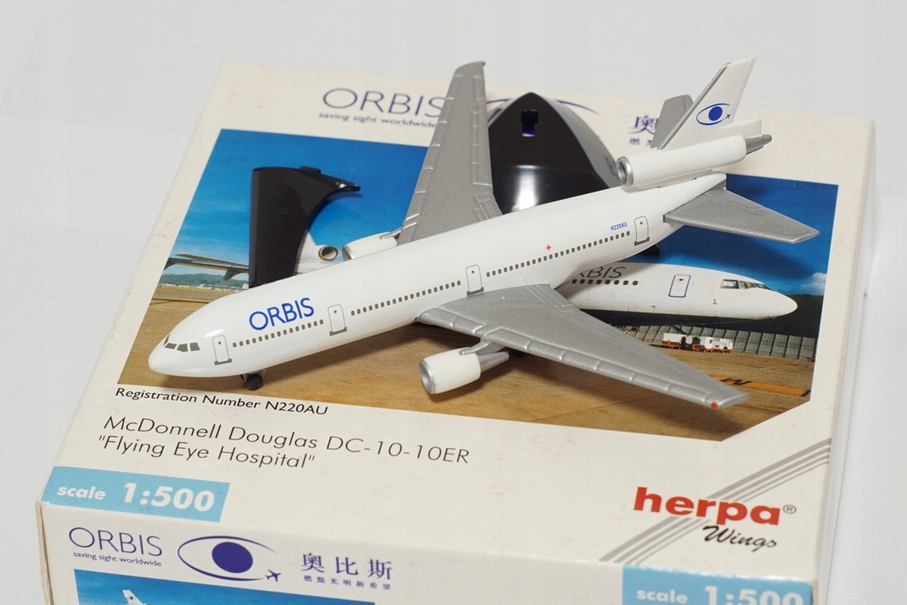 HERPA Orbis McDonnell Douglas DC-10 skala 1:500