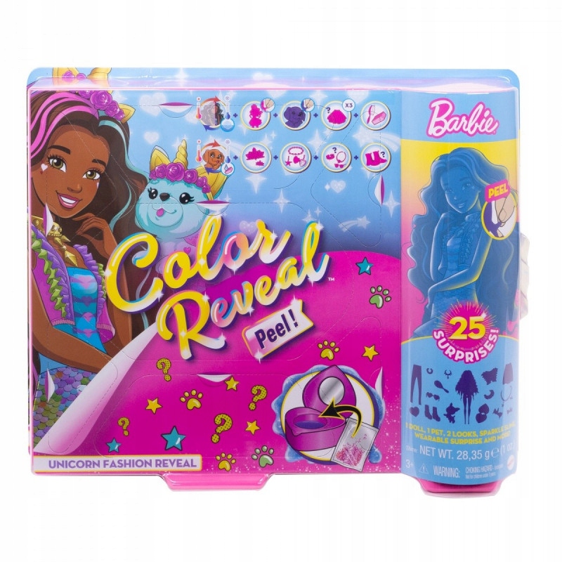 Lalka Barbie Color Reveal Fantazja Jednorożec