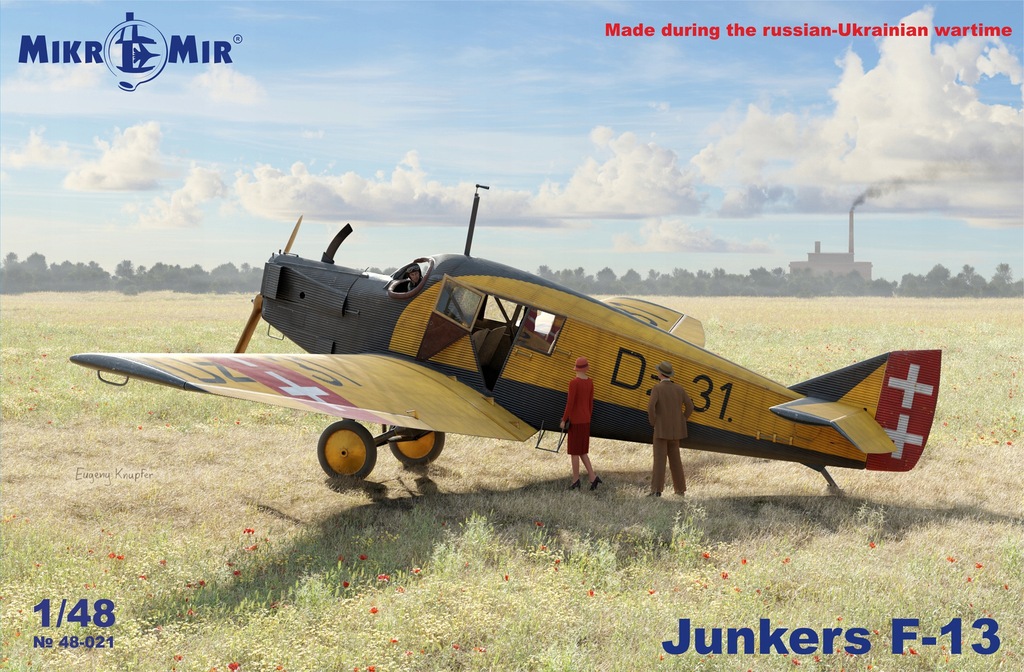 Junkers F-13 z polskim malowaniem - MikroMir 48-021 skala 1/48