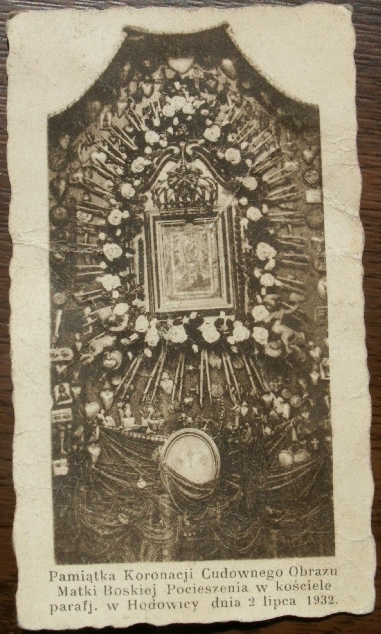 Kresy Hodowica sanktuarium Lwów 1932 obrazek
