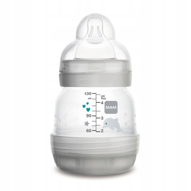 Butelka MAM Baby Anti-Colic 130 ml szara