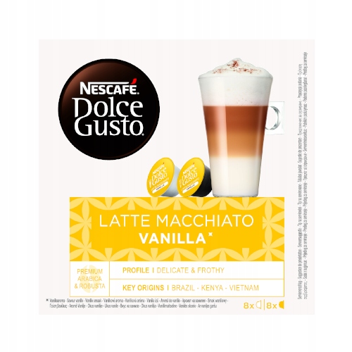 Nescafe Dolce Gusto Vanilla Latte Macchiato 16 x 3