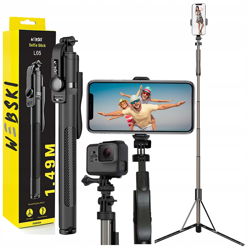 KIJ DO ZDJĘĆ SELFIE BT TRIPOD STATYW TRÓJNÓG