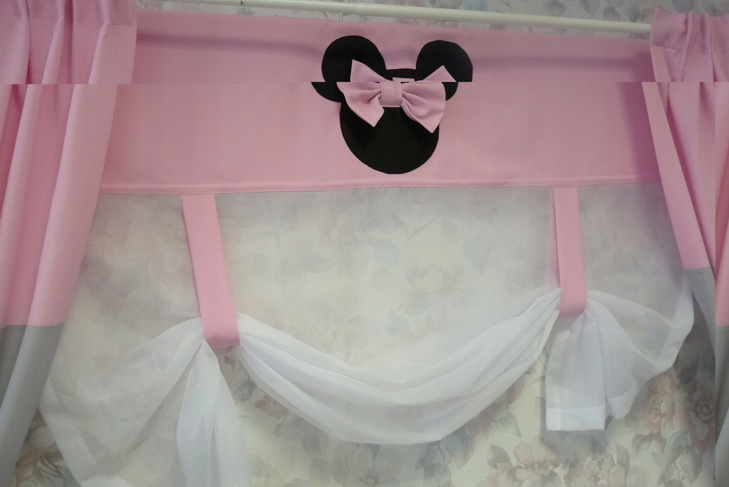 Panel roleta firana MYSZKA MINNIE szer.200 cm