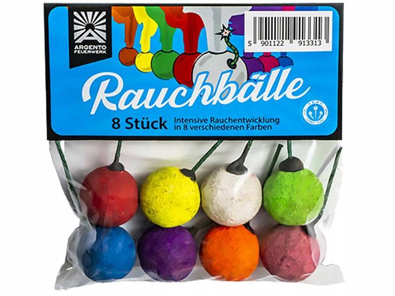KULKI DYMNE RAUCHBALLE FSM-B1MIX 8 SZTUK DO ZDJĘĆ
