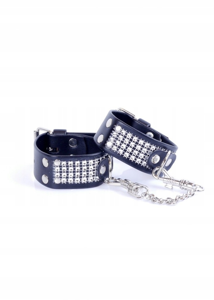 Fetish Boss Series Handcuffs with cristals 3 cm Si