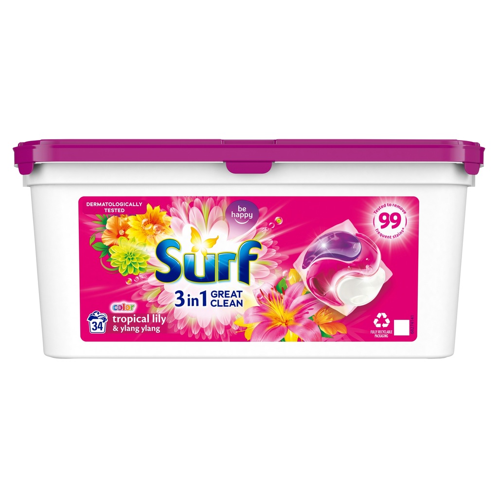 Surf Kapsułki do prania Tropical Lily 34szt