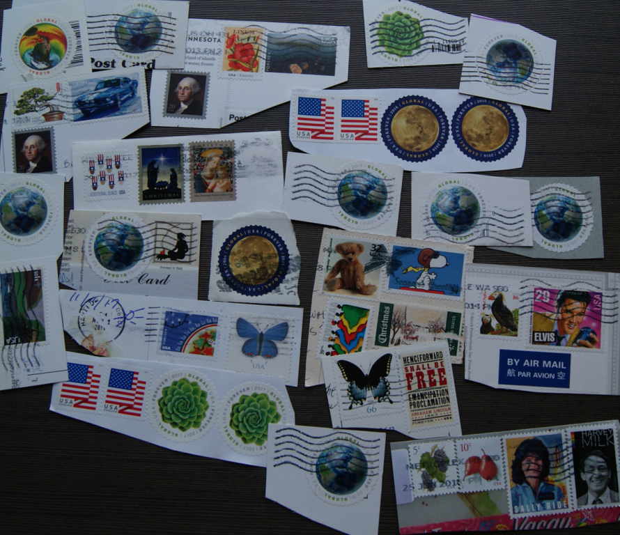 WOŚP - znaczki USA  współczesne z obiegu