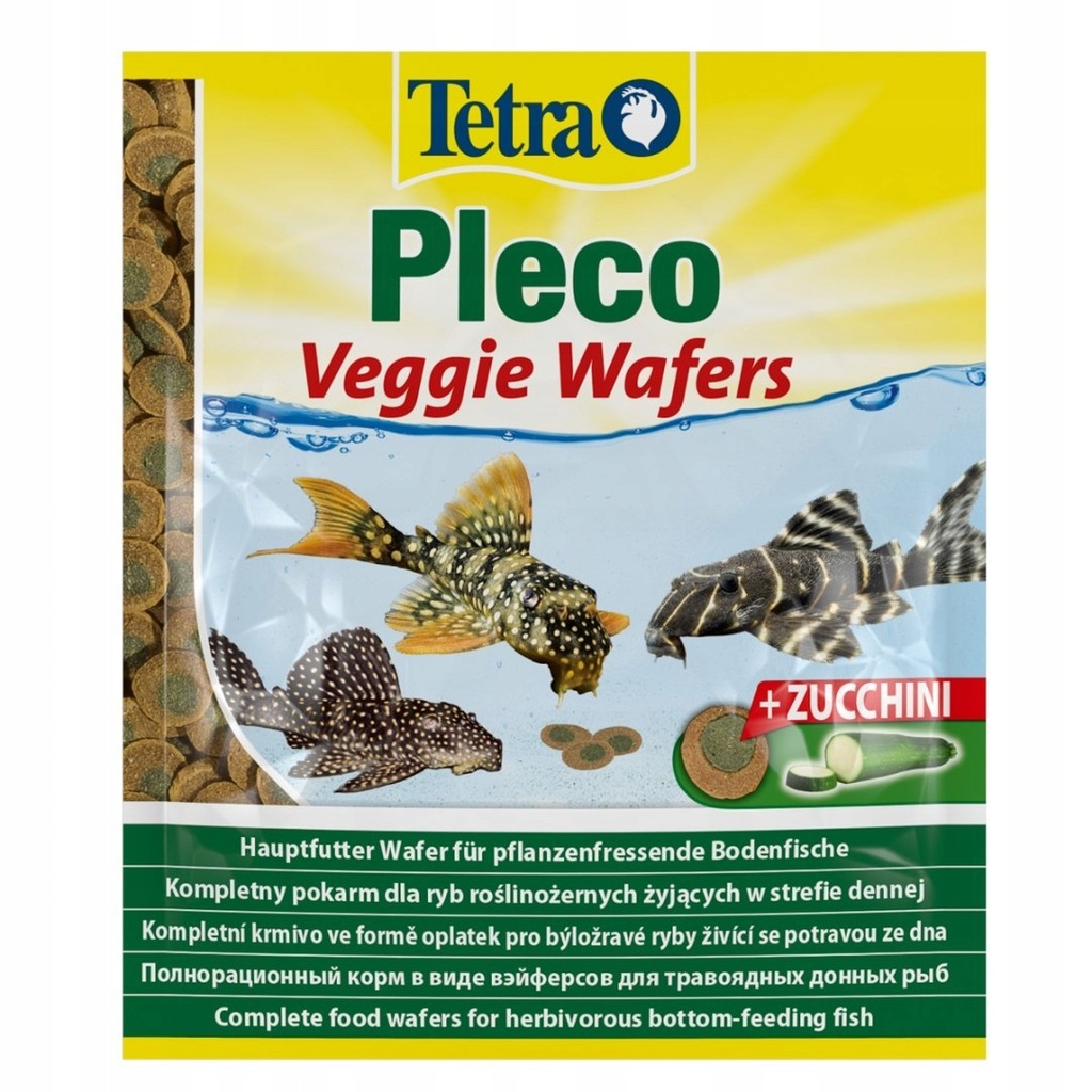 Tetra Pleco Veggie Wafers 15g - pokarm roślinny dl