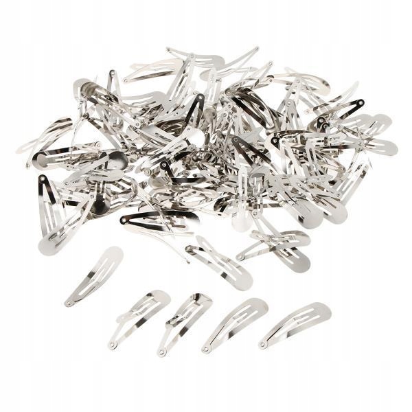 2X100 sztuk/partia metalowe zatrzaski do włosów