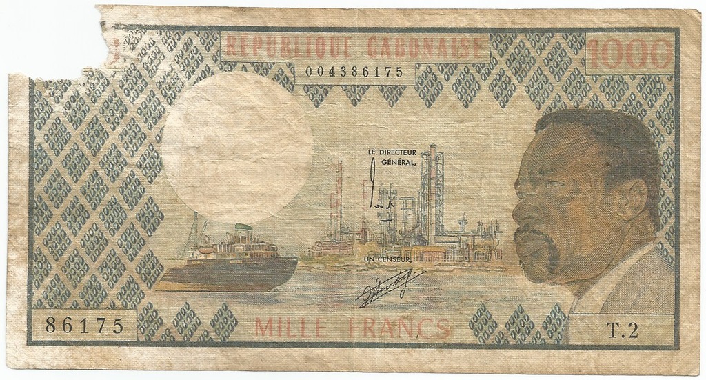 11. Gabon - 1000 Francs
