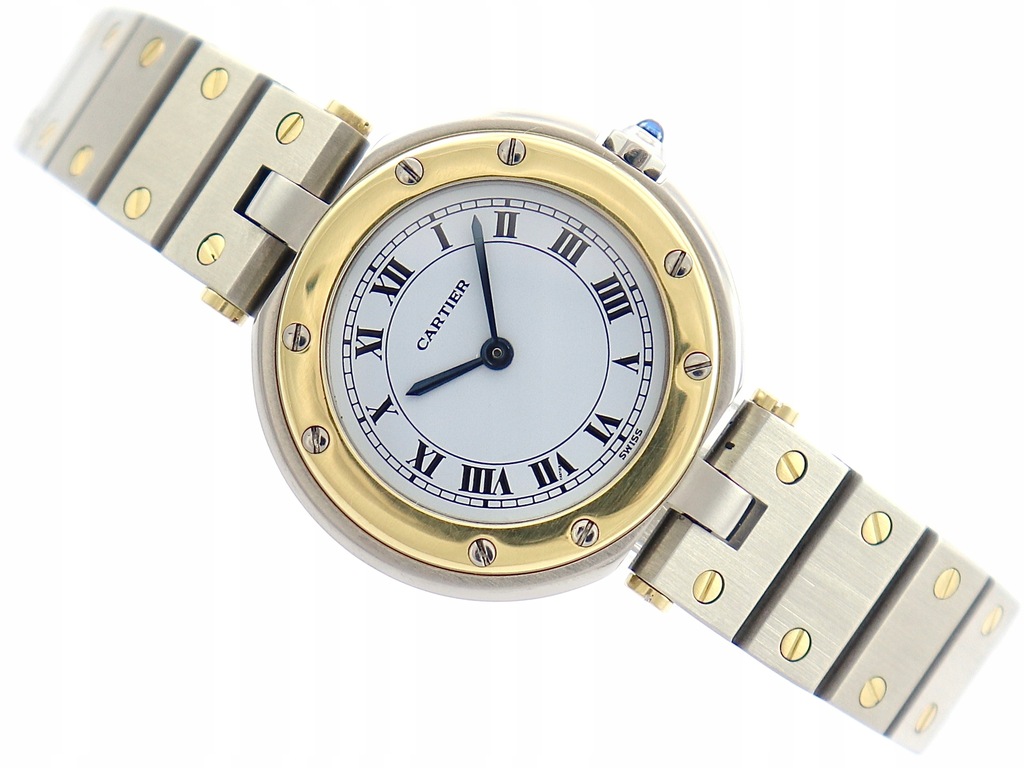 CARTIER SANTOS RONDE MEDIUM ZŁOTO/STAL 27MM 8191